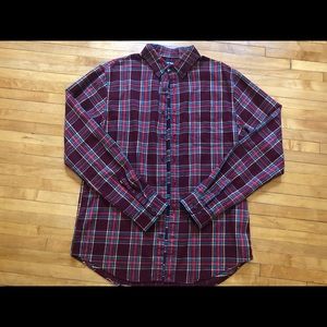Men’s Large Tall Lands’ End Flannel Shirt